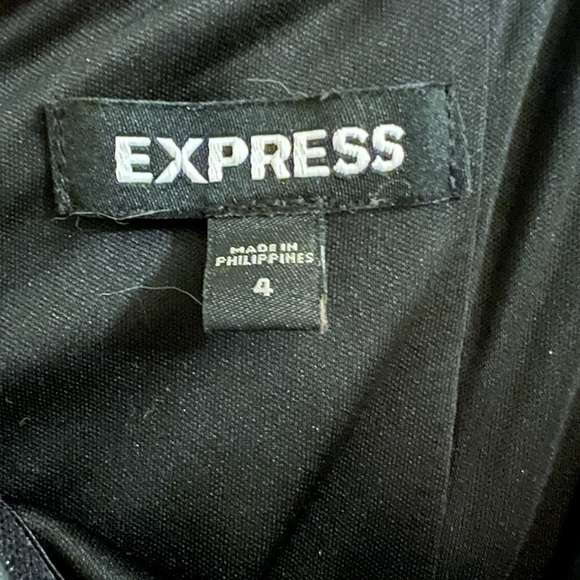 EXPRESS BLACK STRAPLESS SWEETHEART JUMPSUIT Size 4 - Picture 3 of 5